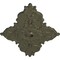Ekena Millwork Melchor Diamond Ceiling Medallion (Canopies up to 4"), 67 1/4"W x 43 3/8"H x 4"ID x 2"P, Witch Hazel CM70X43MLWHF - alternate 3